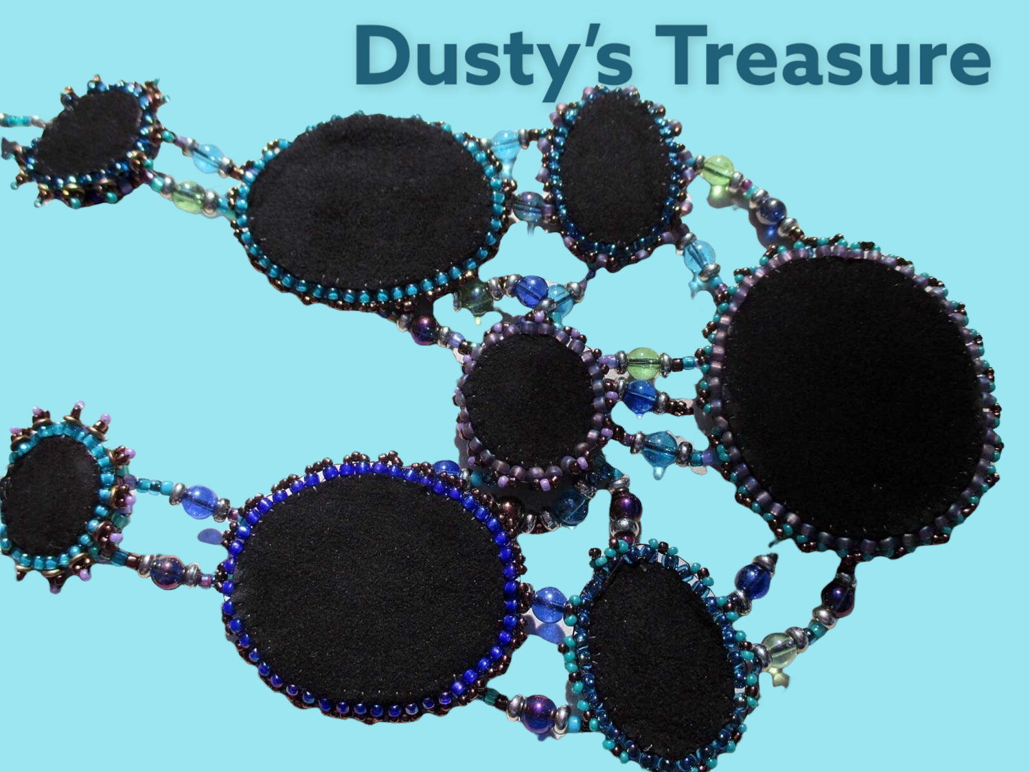 Crazy Crazy Agate Bead Embroidery Necklace