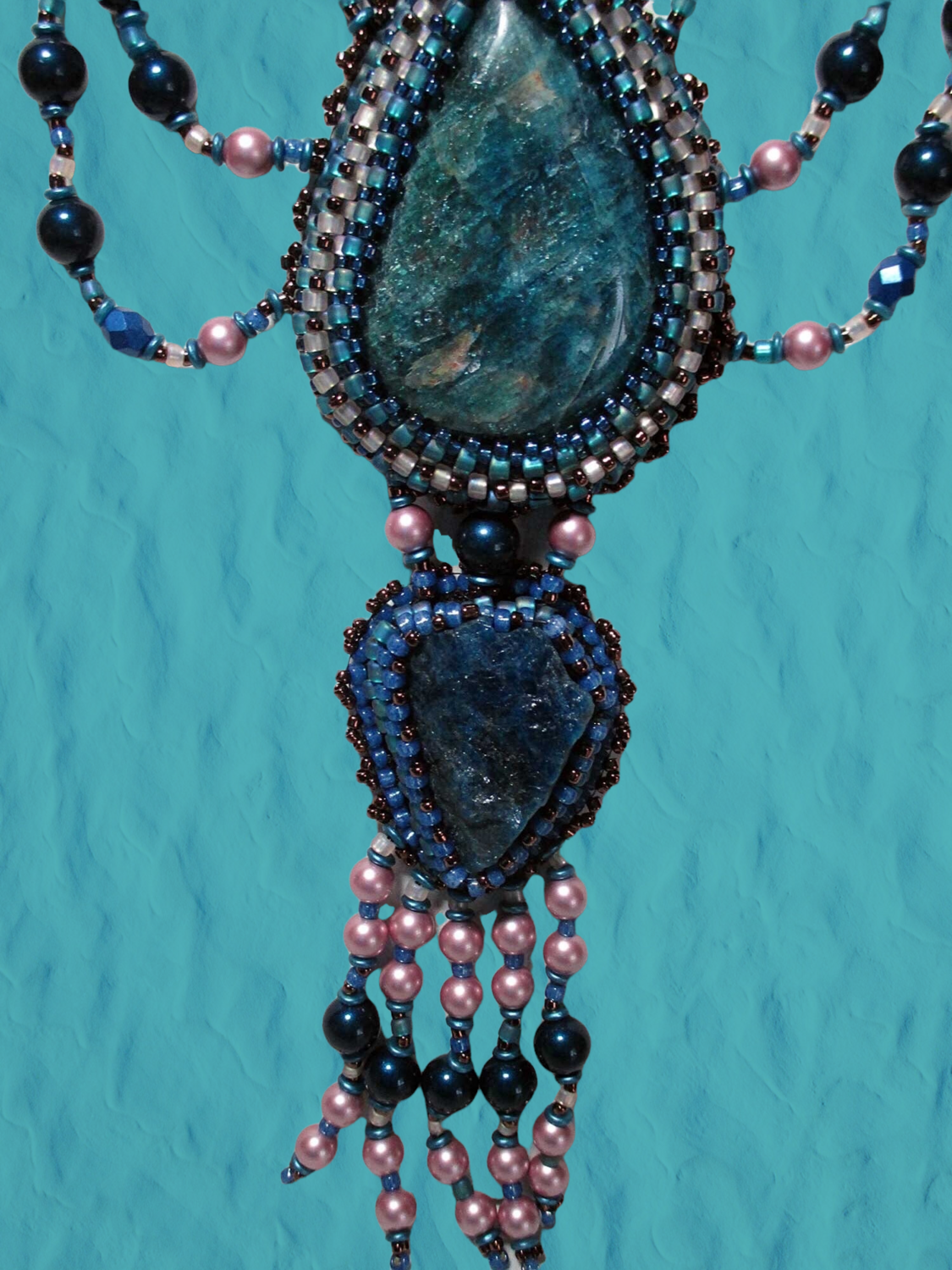 Apatite Tear Drop Necklace