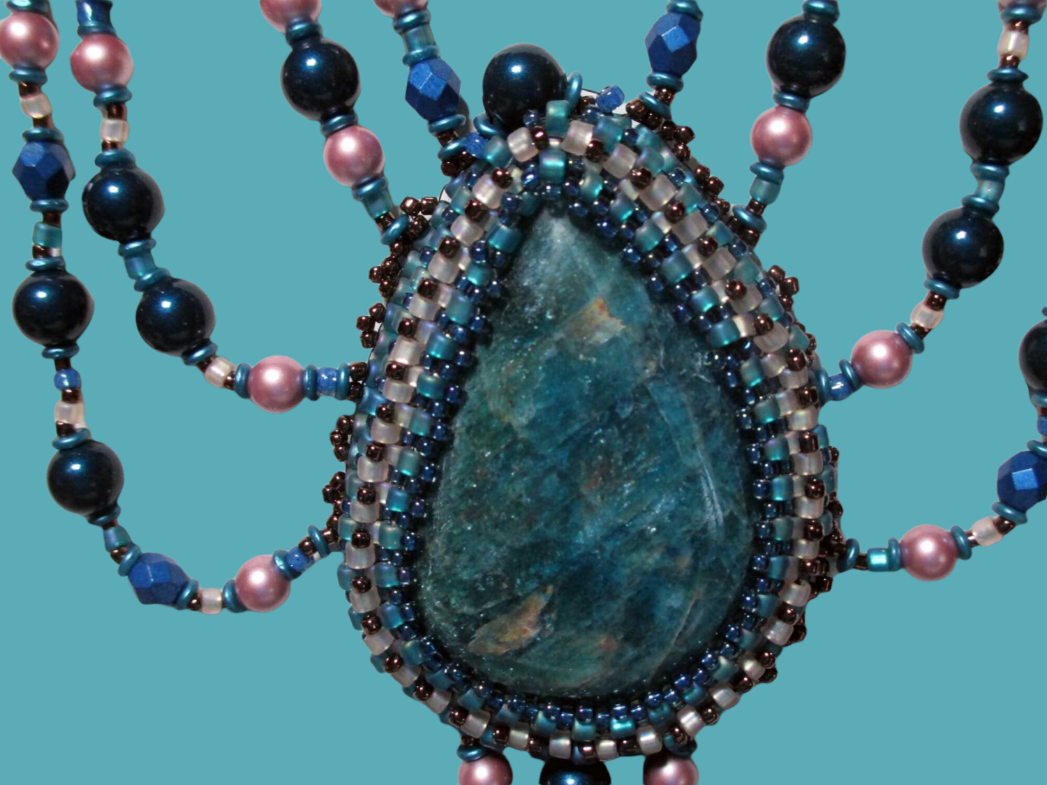Apatite Tear Drop Necklace