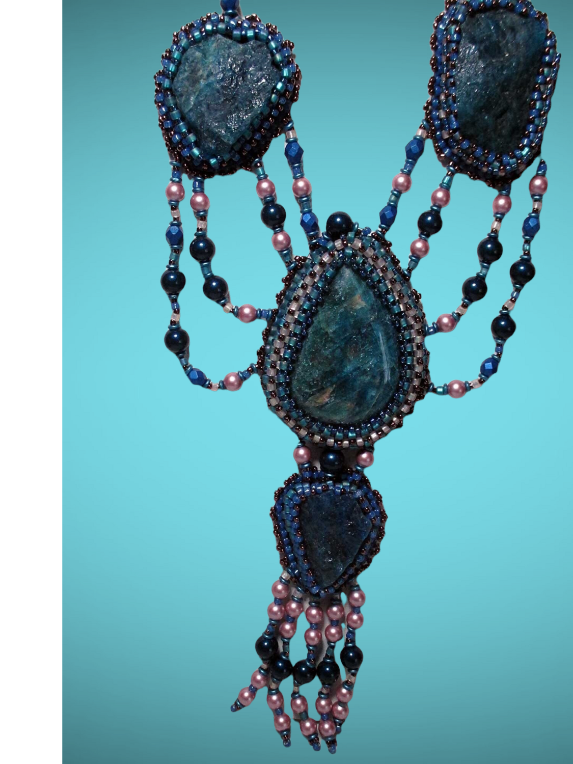 Apatite Tear Drop Necklace