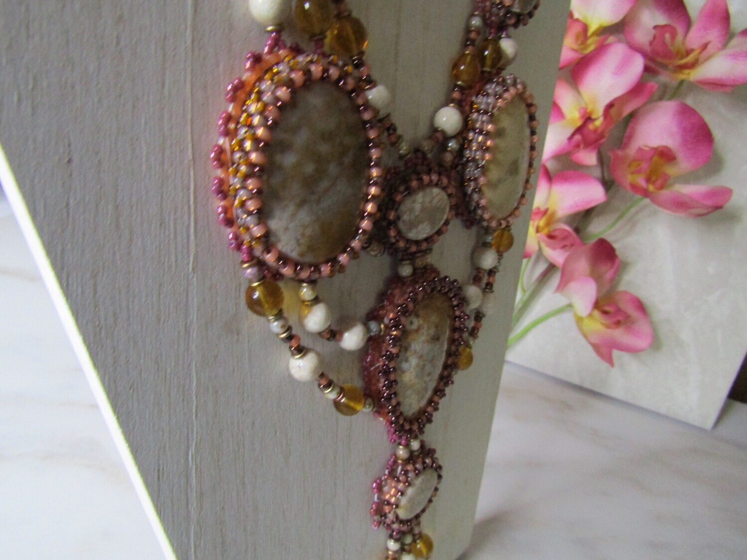 Under the Sea Bead Embroidery Necklace