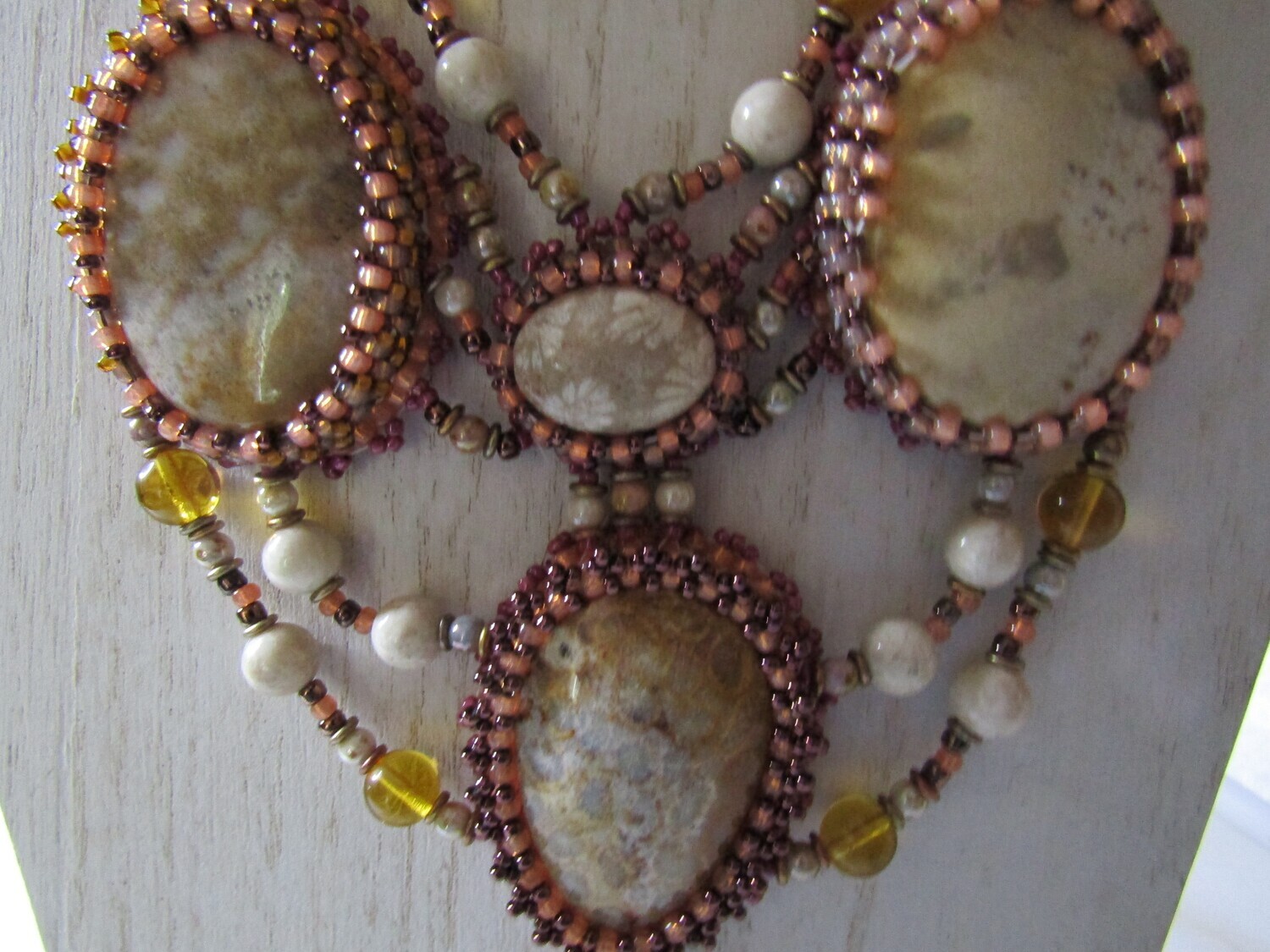 Under the Sea Bead Embroidery Necklace