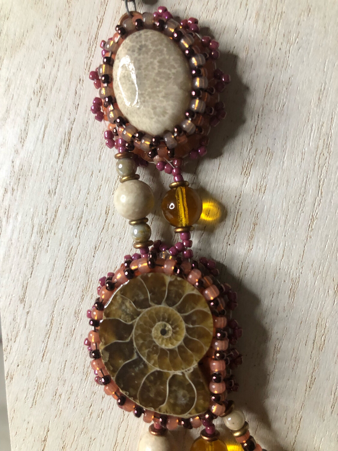 Under the Sea Bead Embroidery Necklace