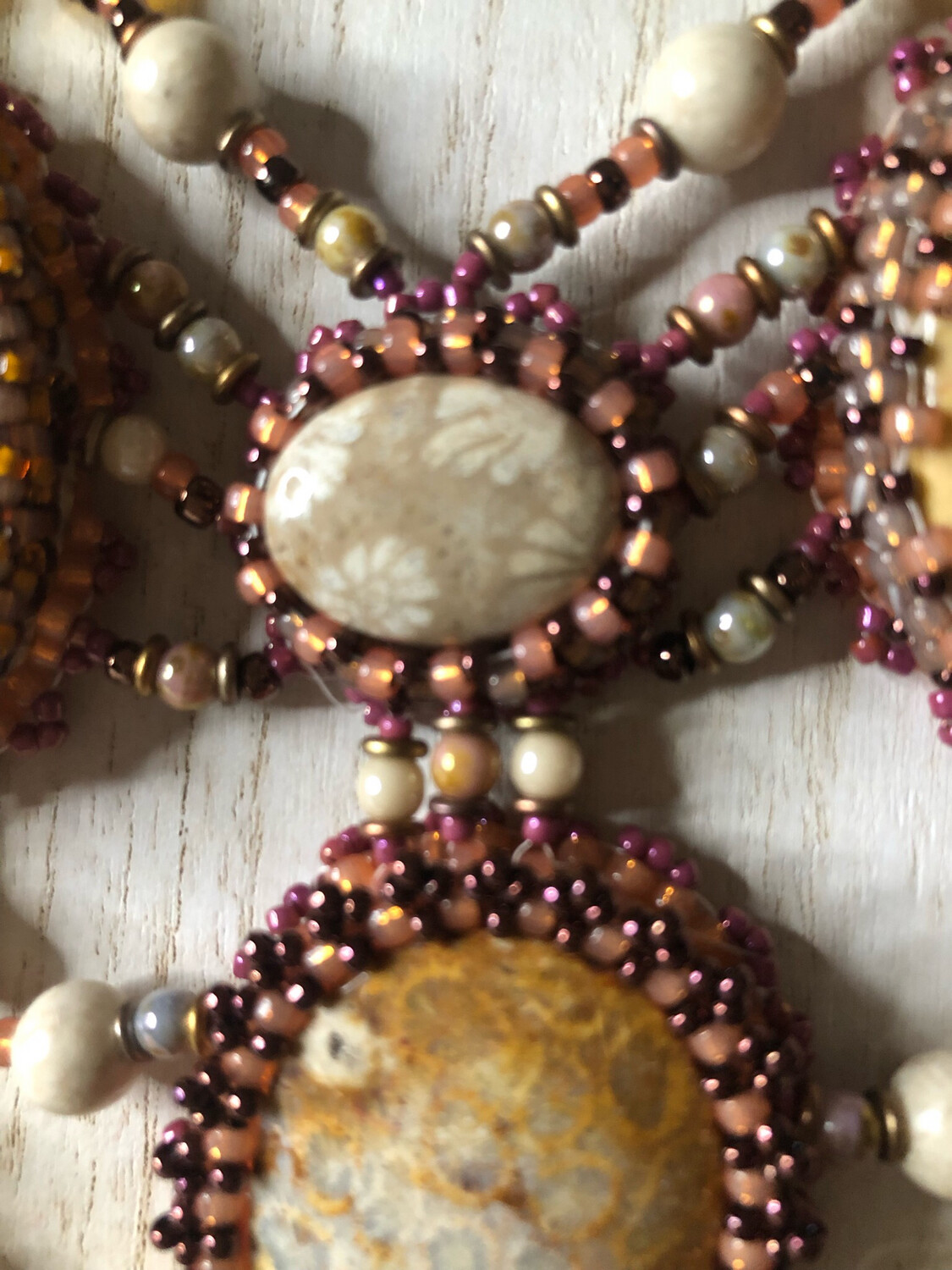 Under the Sea Bead Embroidery Necklace