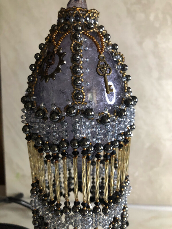 Steampunk Ornament Beaded Christmas Cover