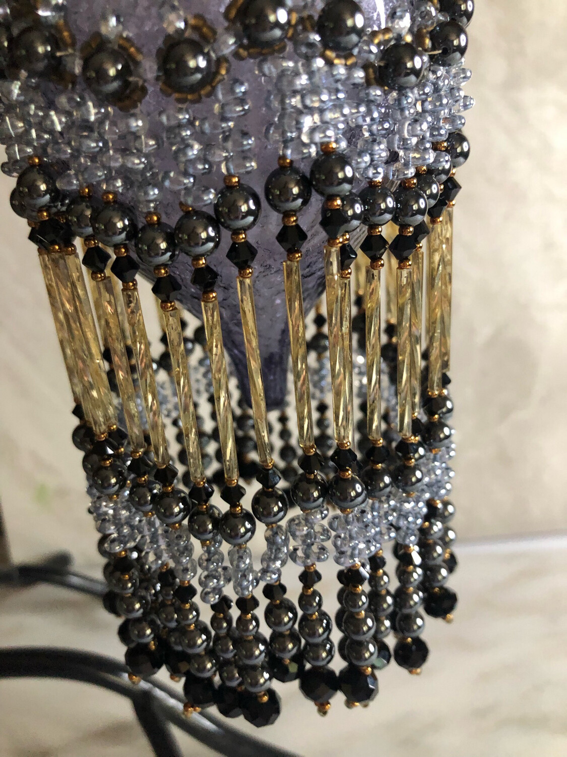 Steampunk Ornament Beaded Christmas Cover