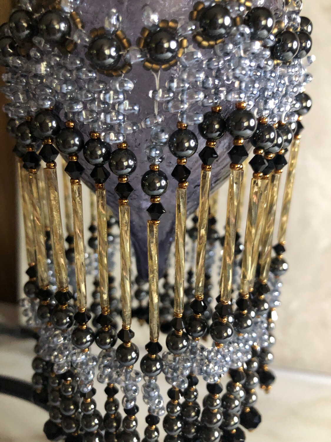 Steampunk Ornament Beaded Christmas Cover