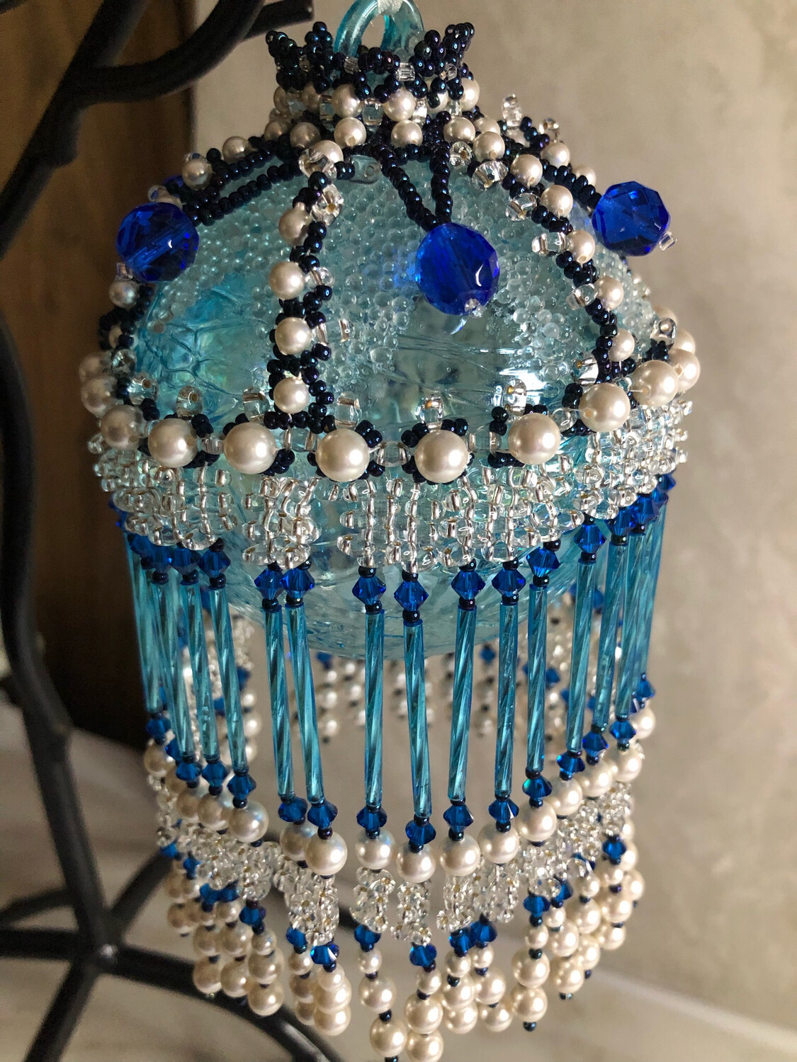 Dark Sapphire Christmas Tree Ornament Cover