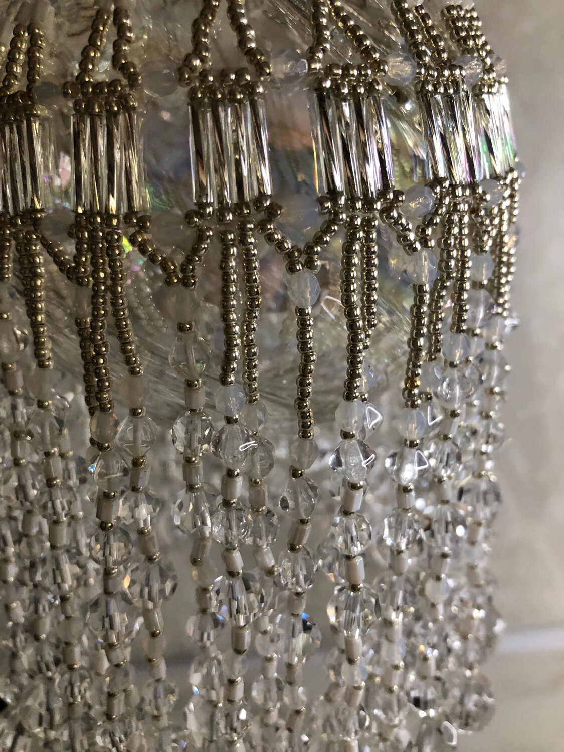 Frosty Ornament Cover With Glass Bulb