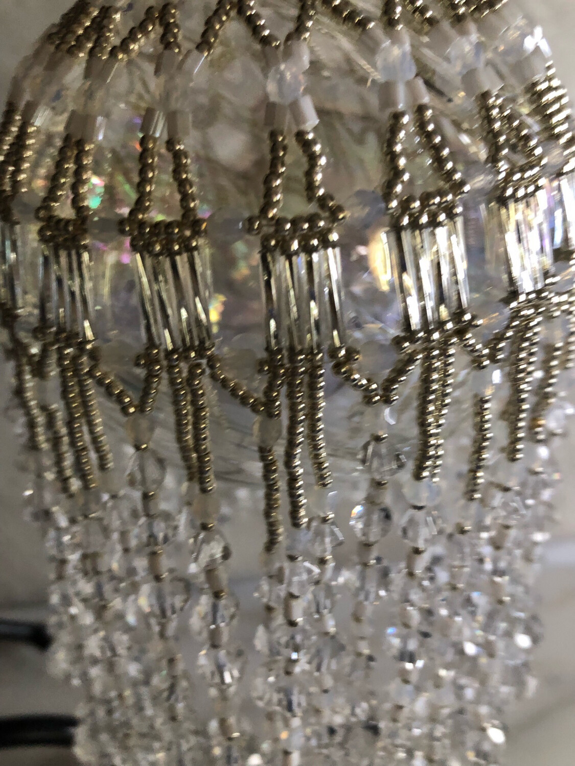 Frosty Ornament Cover With Glass Bulb