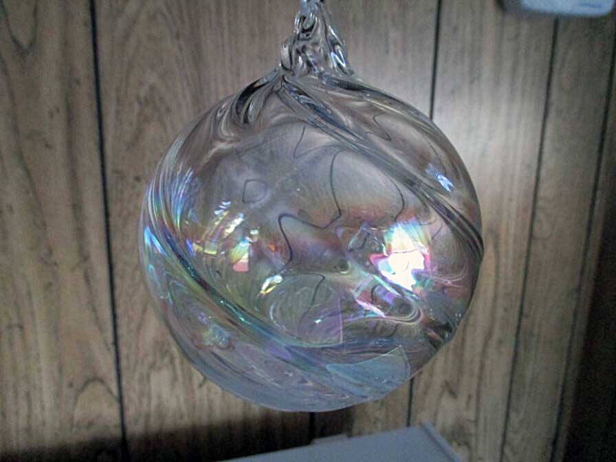 Frosty Ornament Cover With Glass Bulb