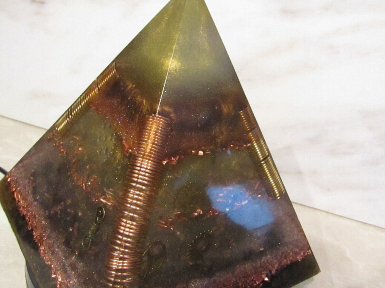 Copper Orgonite Large Pyramid