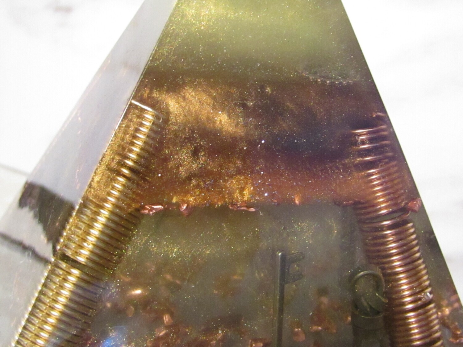 Copper Orgonite Large Pyramid