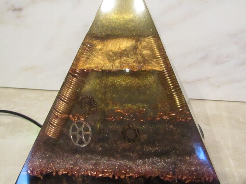 Copper Orgonite Large Pyramid