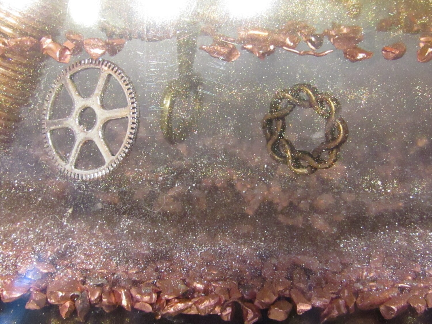 Copper Orgonite Large Pyramid