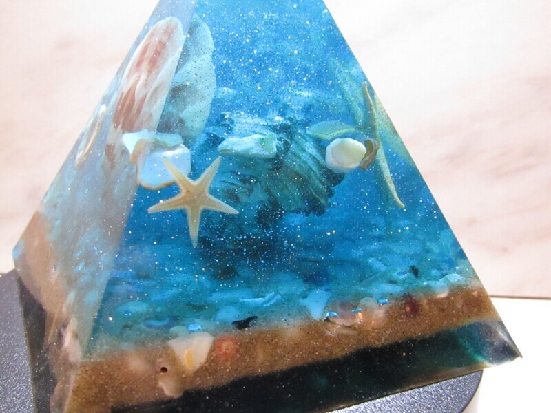 Ocean blue Pyramid
