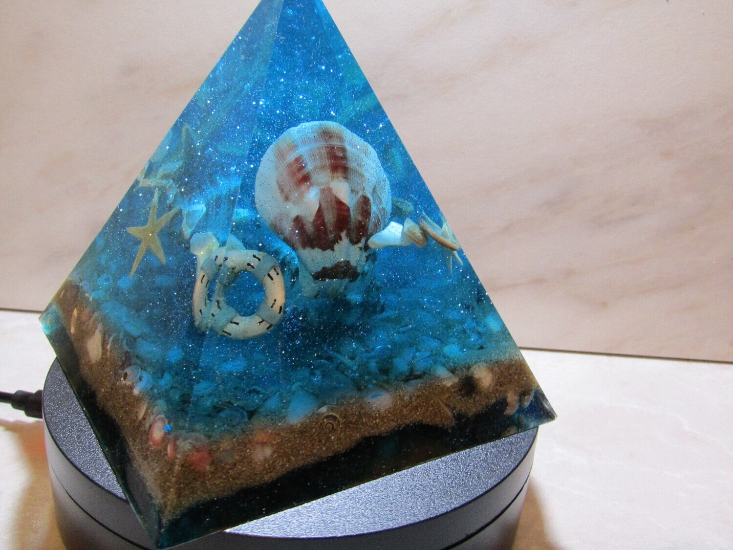 Ocean blue Pyramid