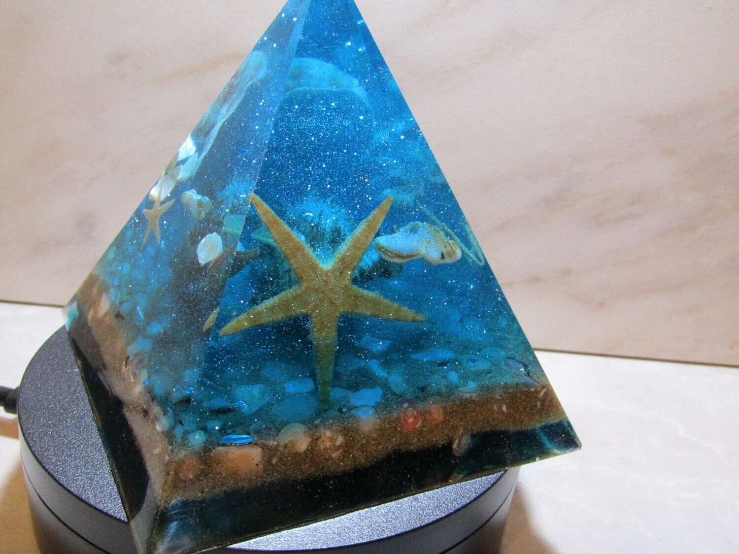 Ocean blue Pyramid