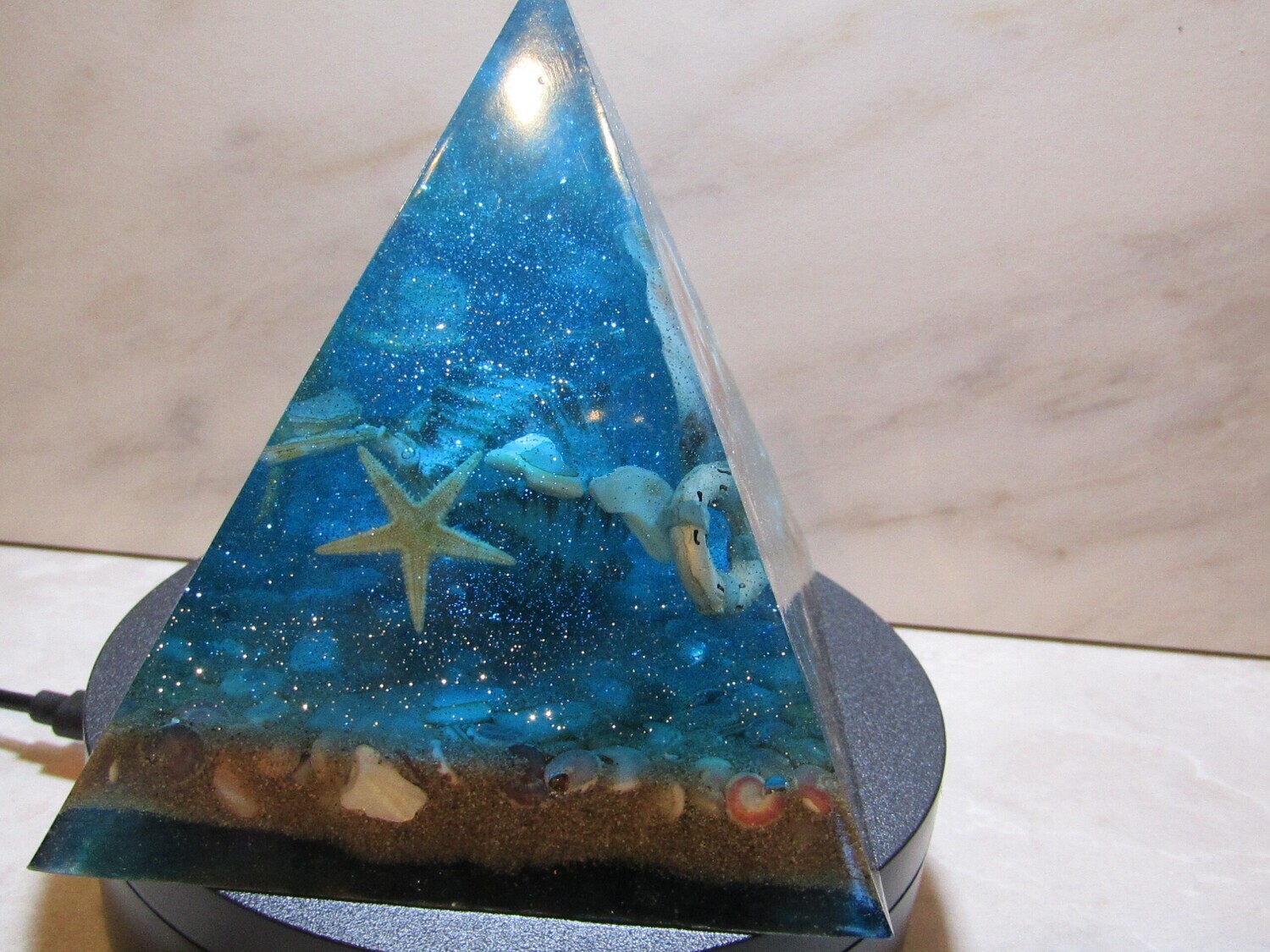Ocean blue Pyramid