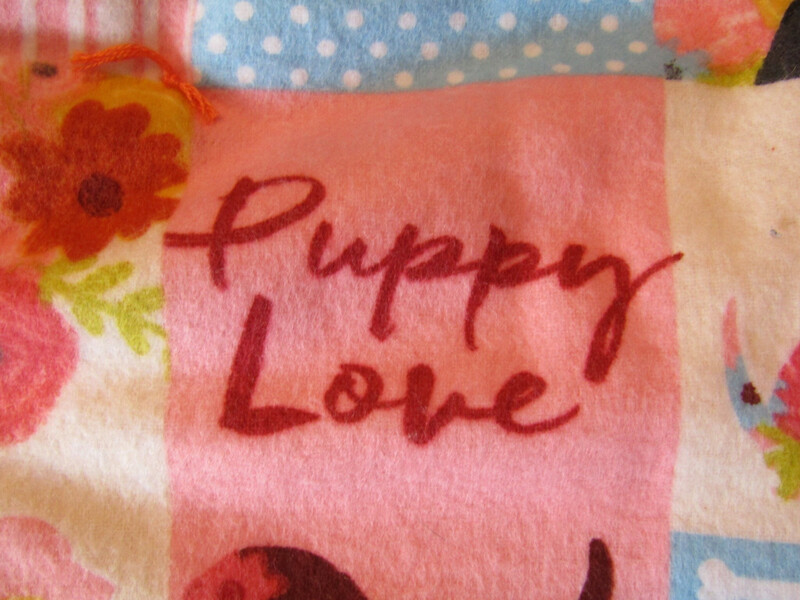 Rainbow Puppy Love Handmade Baby Quilt