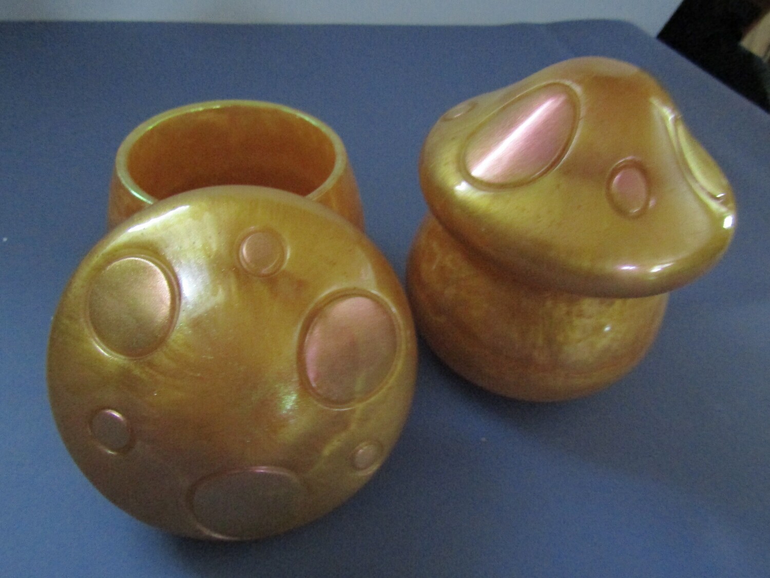 Gold Mushroom Trinket Jars