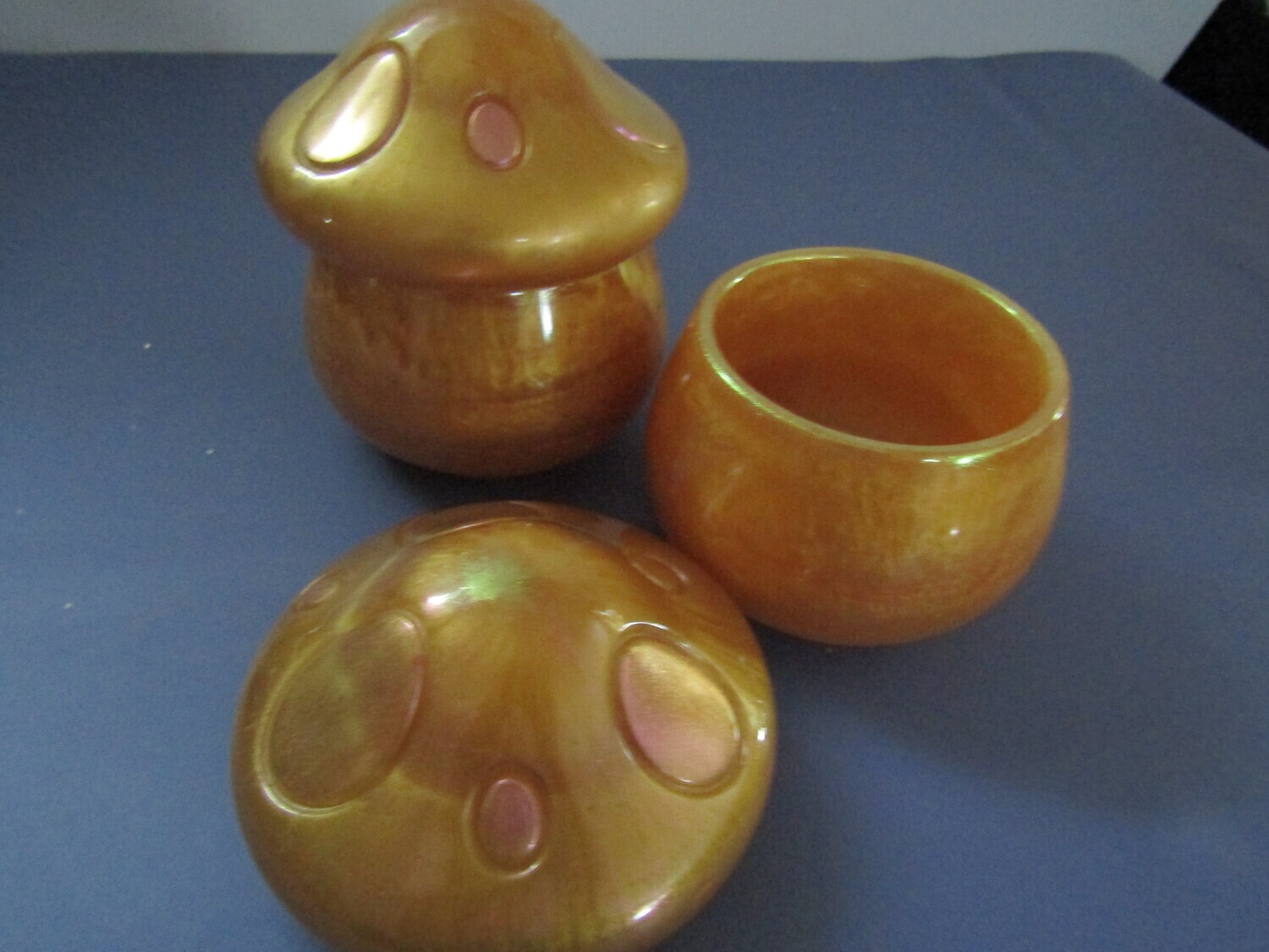 Gold Mushroom Trinket Jars