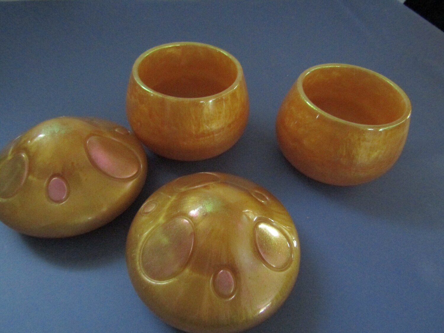 Gold Mushroom Trinket Jars