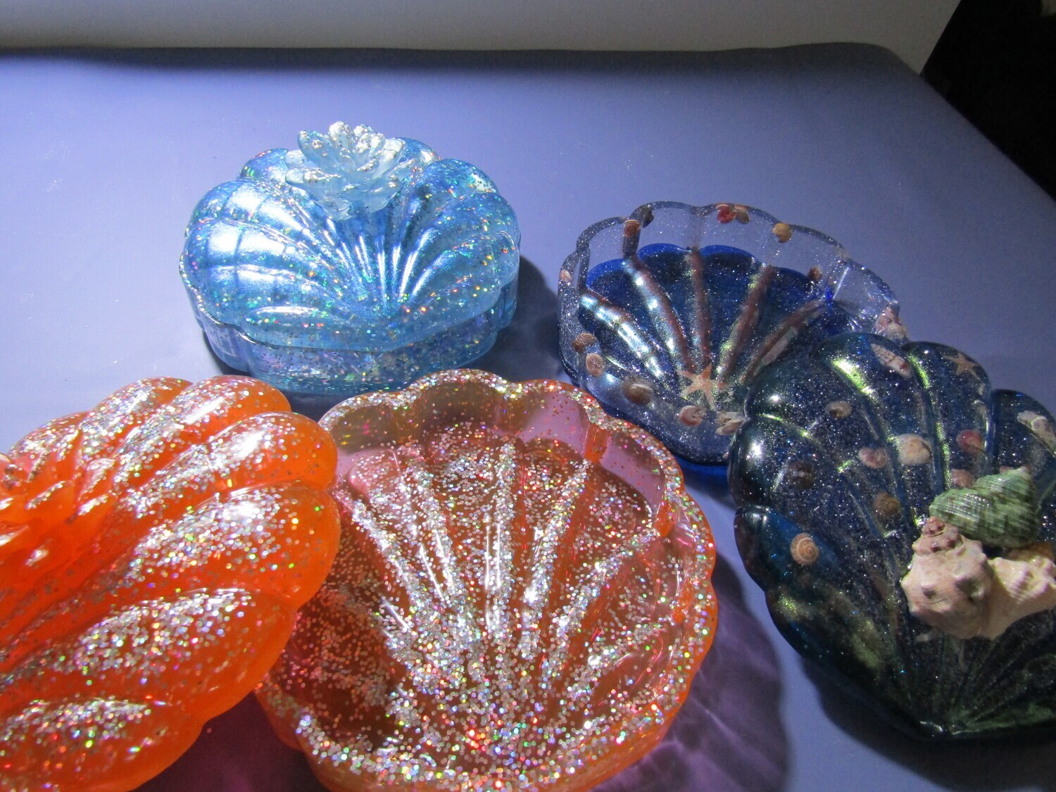 Seashell Trinket Box Clam Shell
