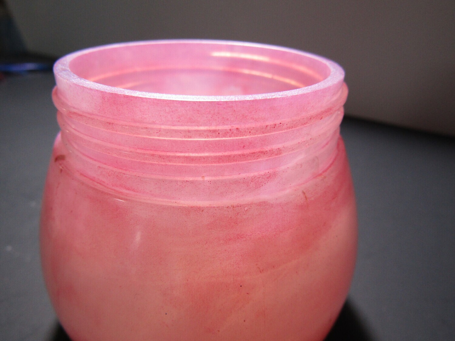 Pastel Pink and Green Trinket Jars Set of Two