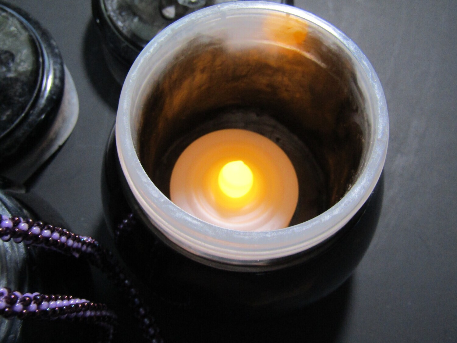 Black and White Trinket Jars