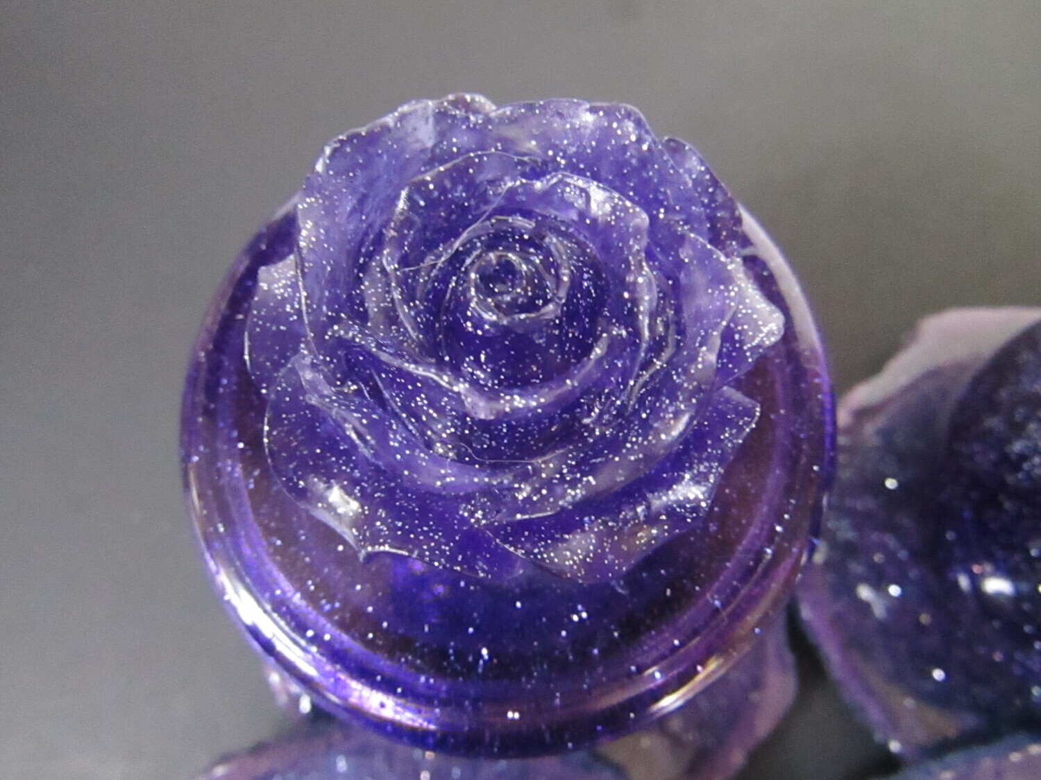 Deep Sparkle Purple Coaster Set and Trinket Jar