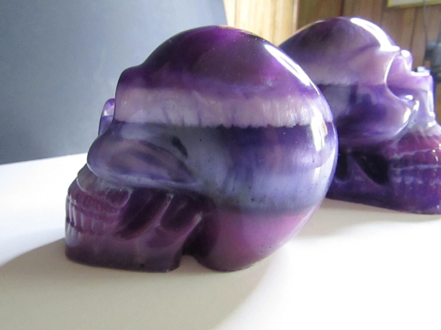Purple and white Sculls