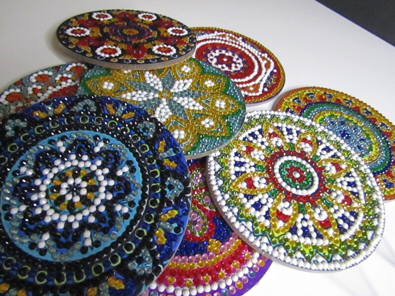 Mandala Diamond Art Coasters