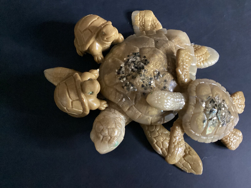 Golden Turtles Family Stay Together