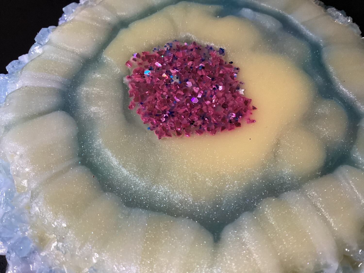 Soft Green Circles With A Soft Of Yellow Coasters