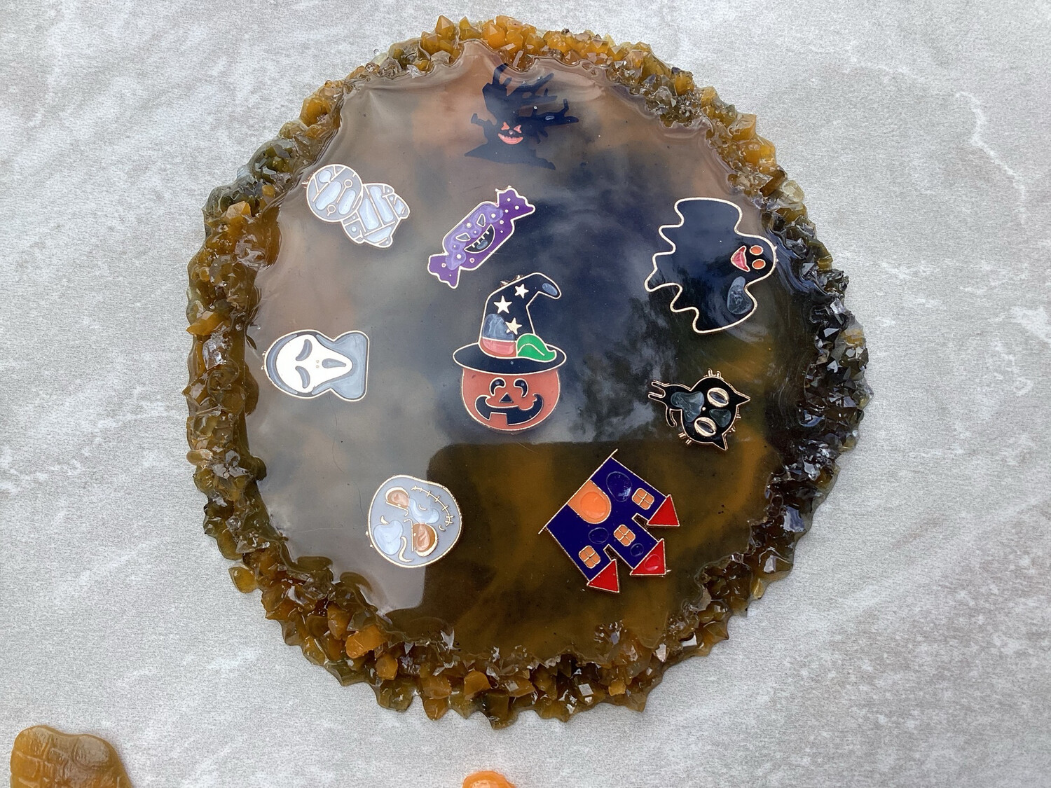 Halloween Turtles With Coaster Decor