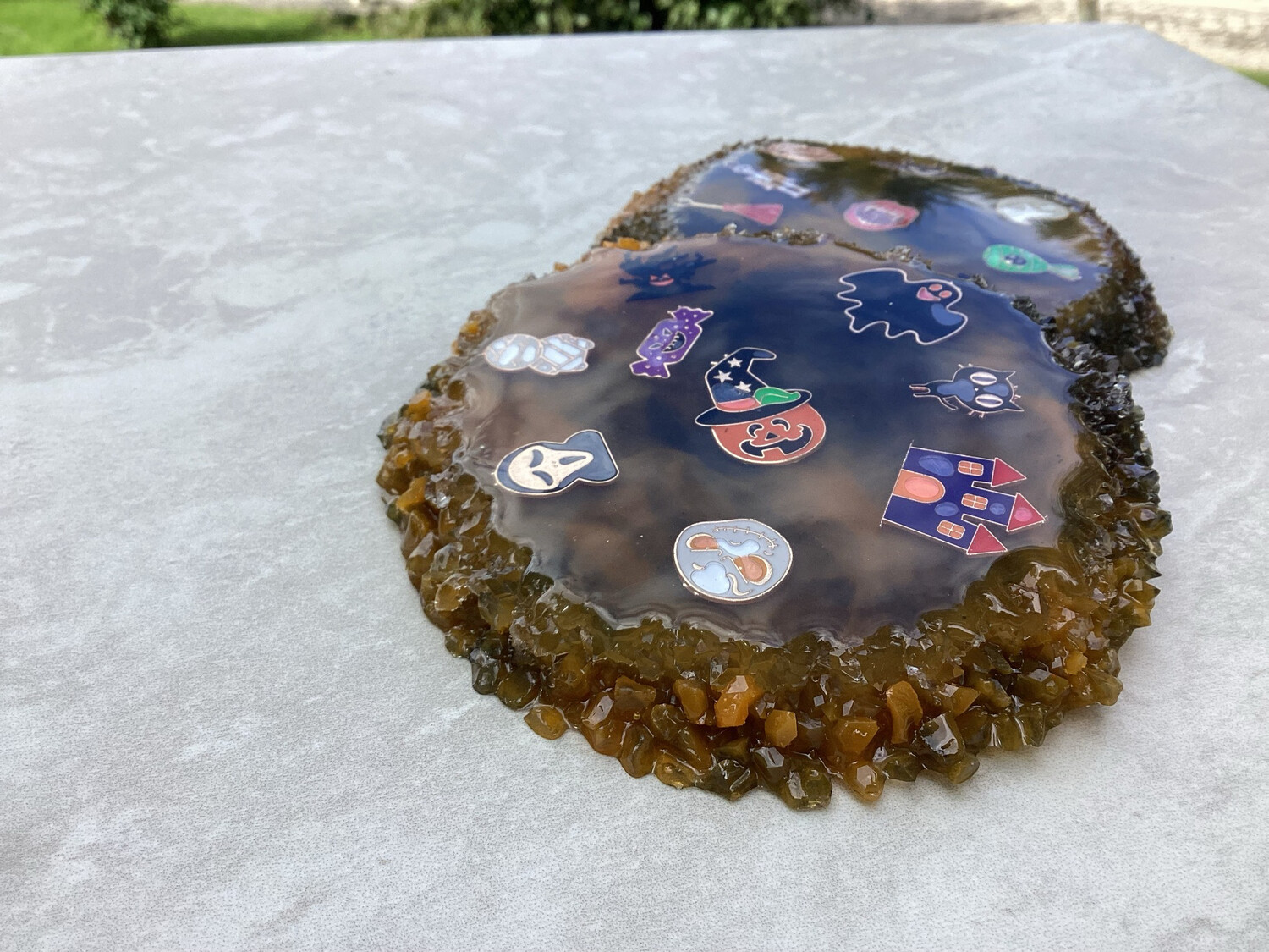Halloween Turtles With Coaster Decor