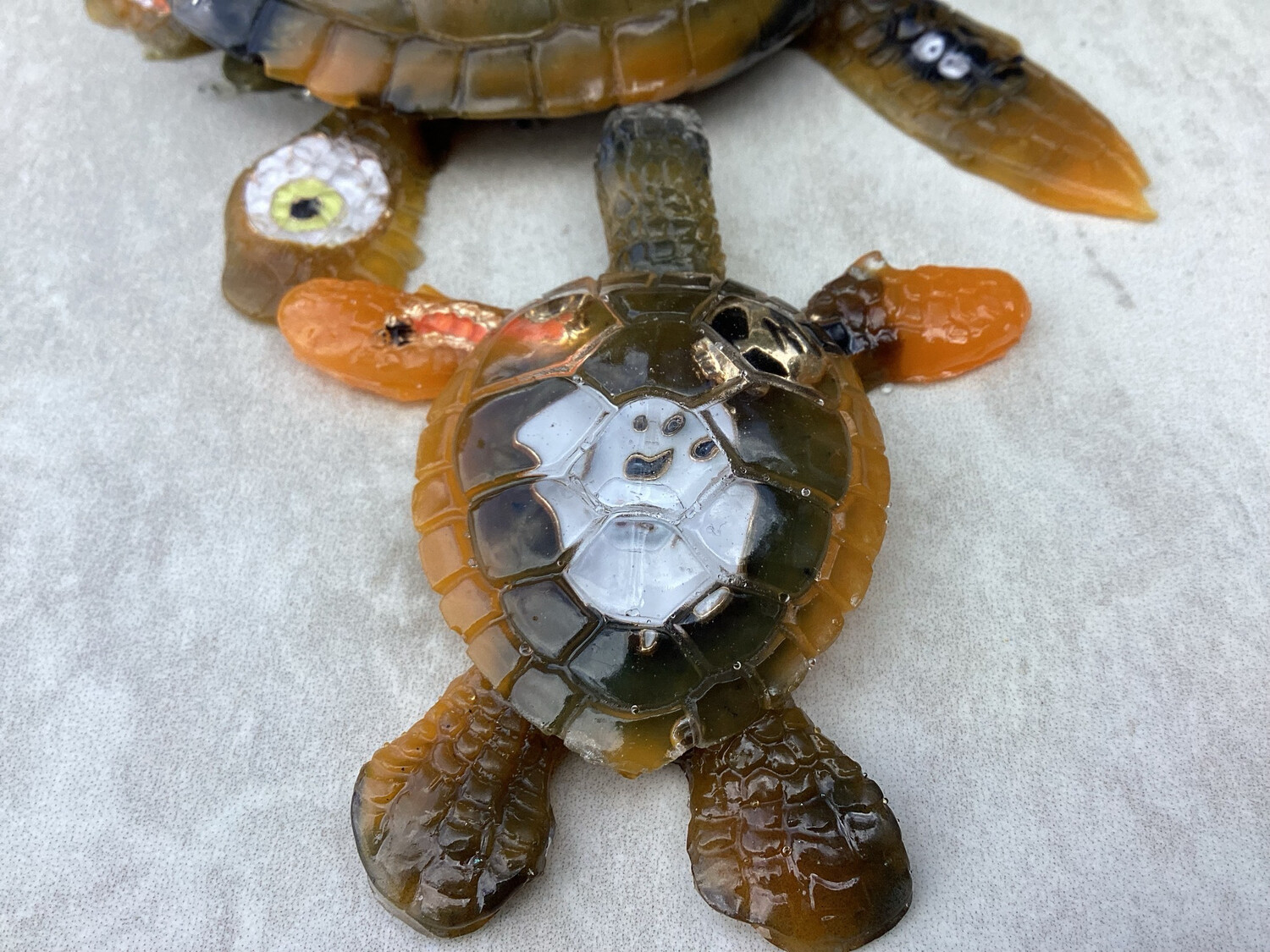Halloween Turtles With Coaster Decor