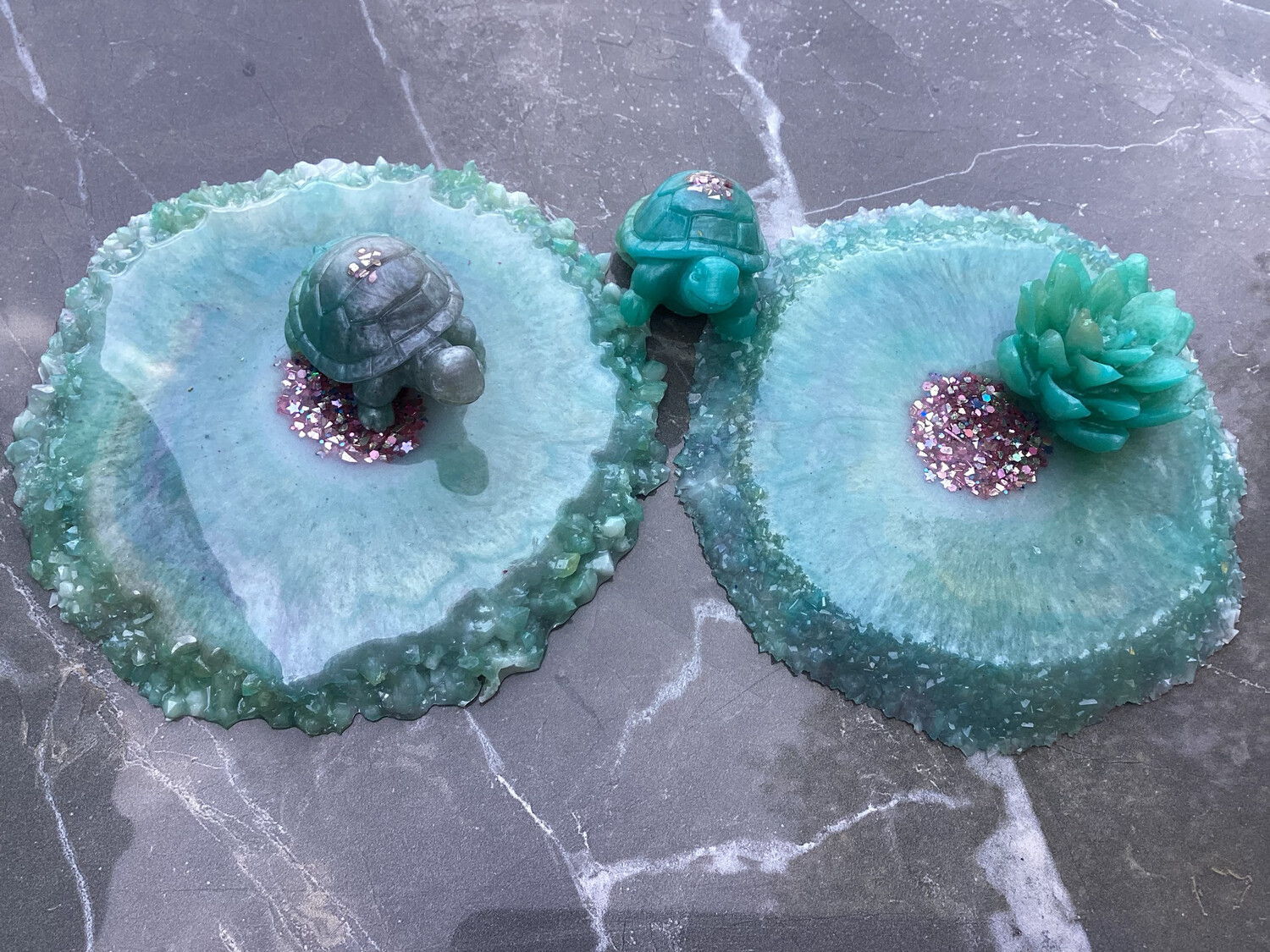 Minty Fresh Green Decor Coasters