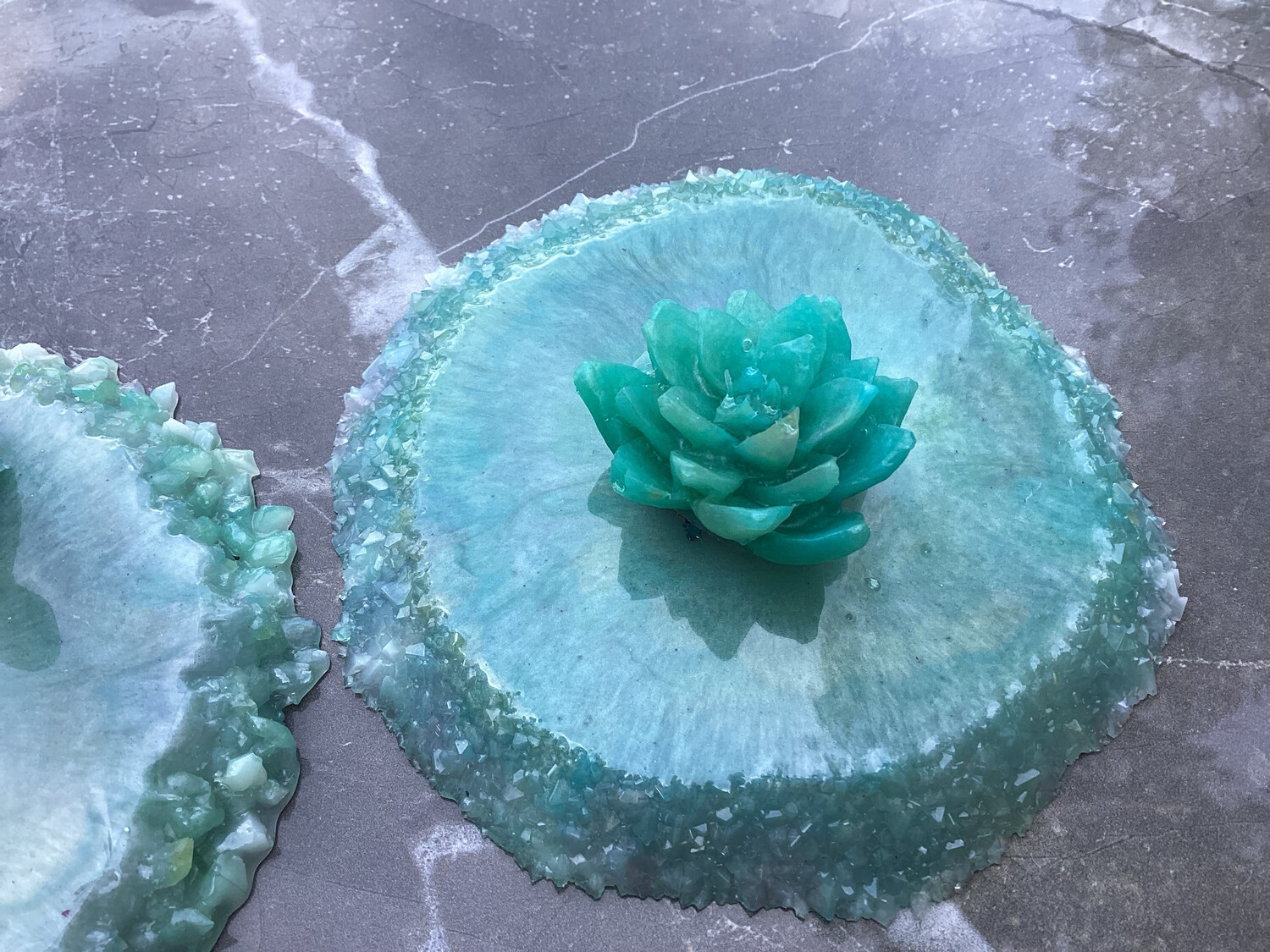 Minty Fresh Green Decor Coasters
