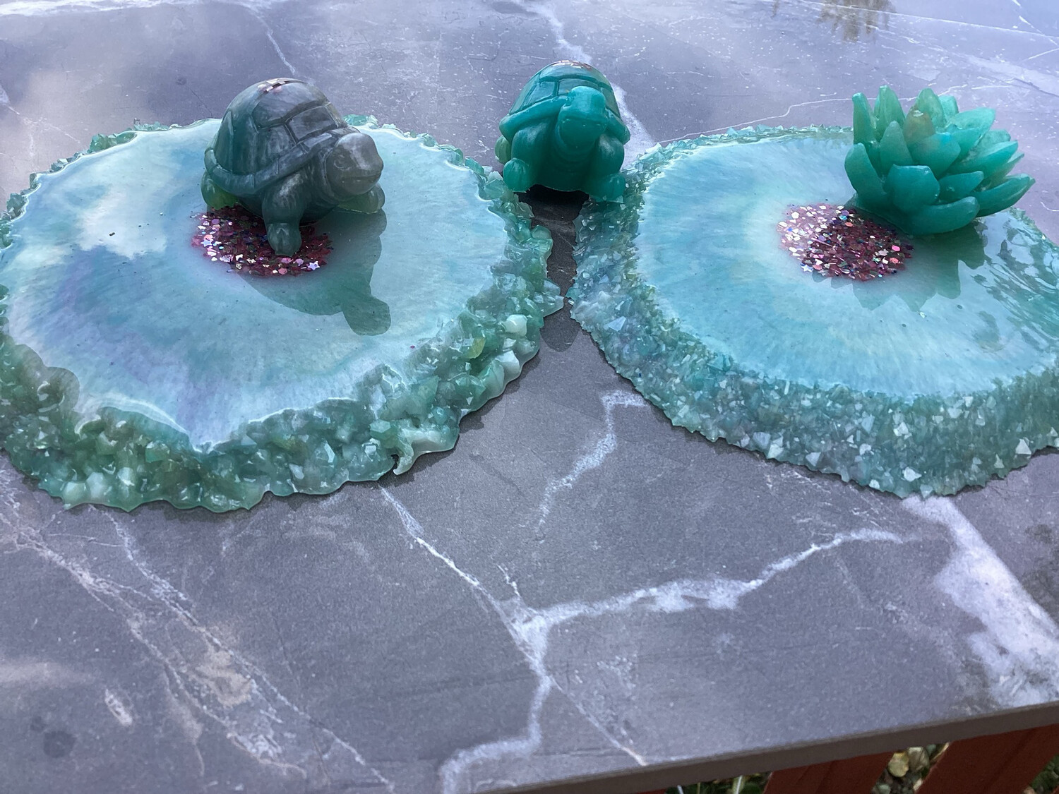 Minty Fresh Green Decor Coasters