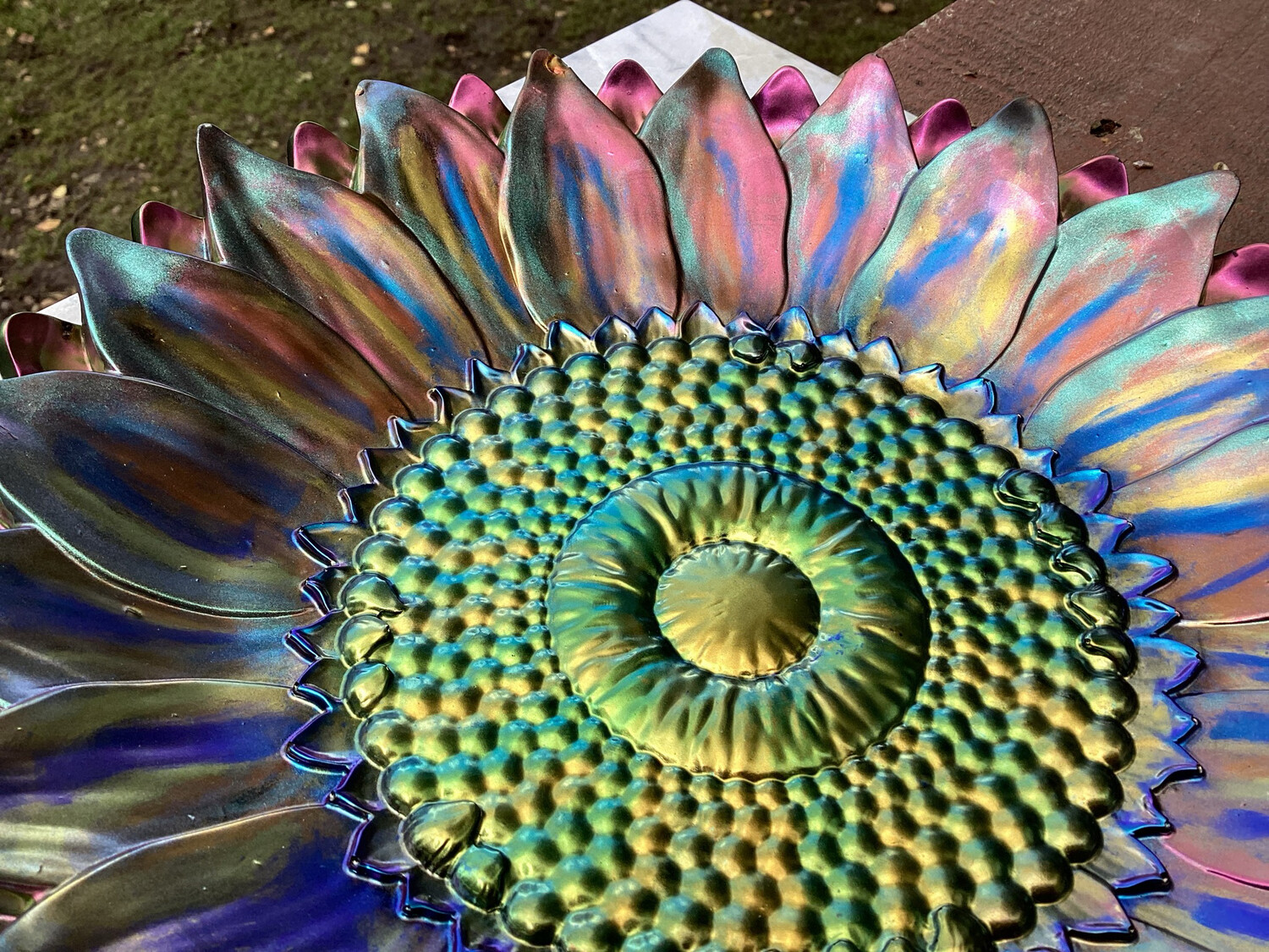 Dark Shades Flower Resin Bowl
