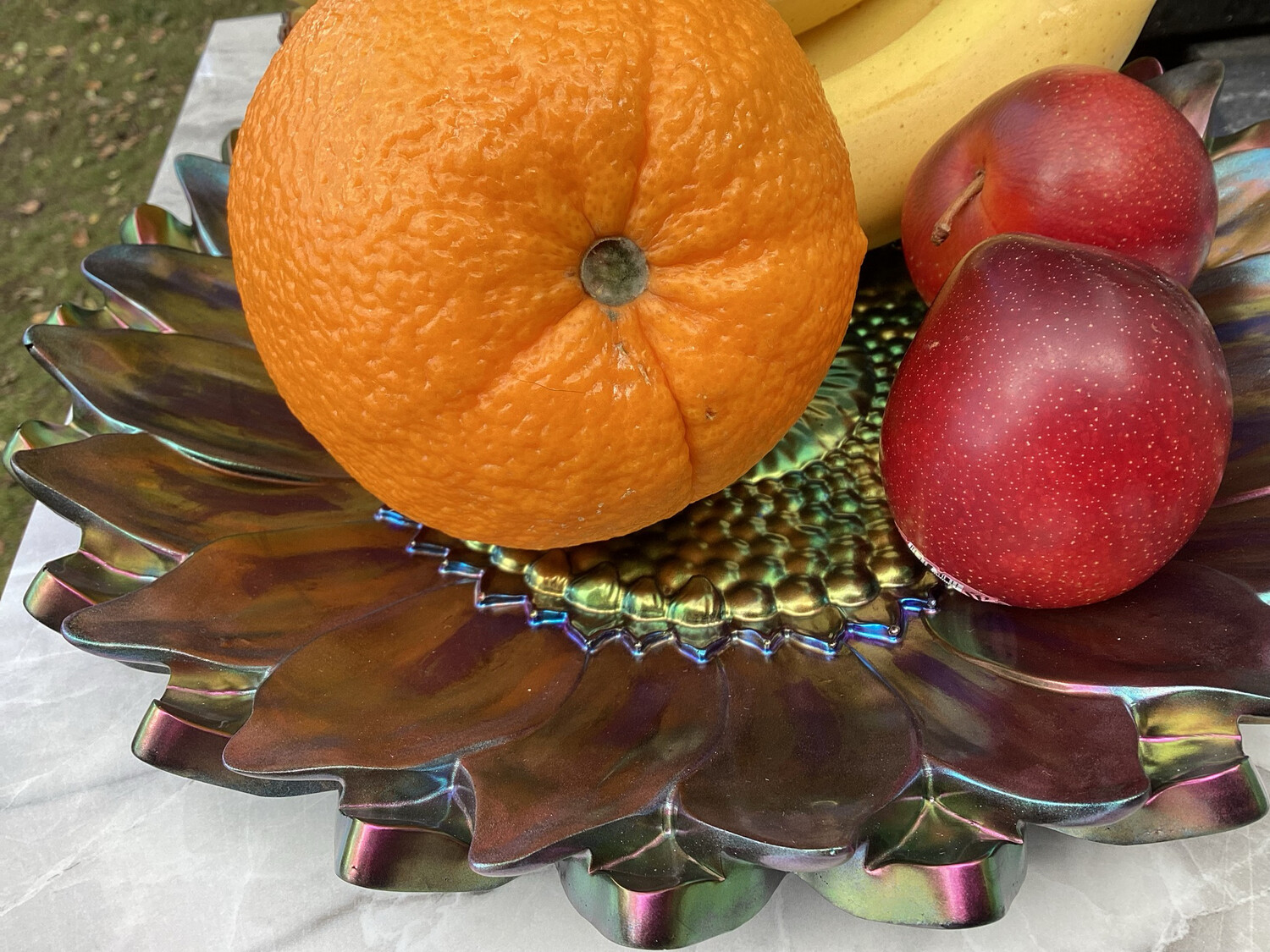Dark Shades Flower Resin Bowl