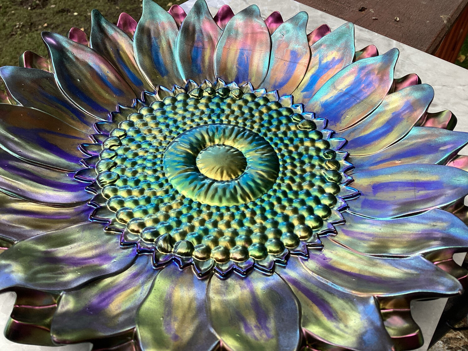 Dark Shades Flower Resin Bowl