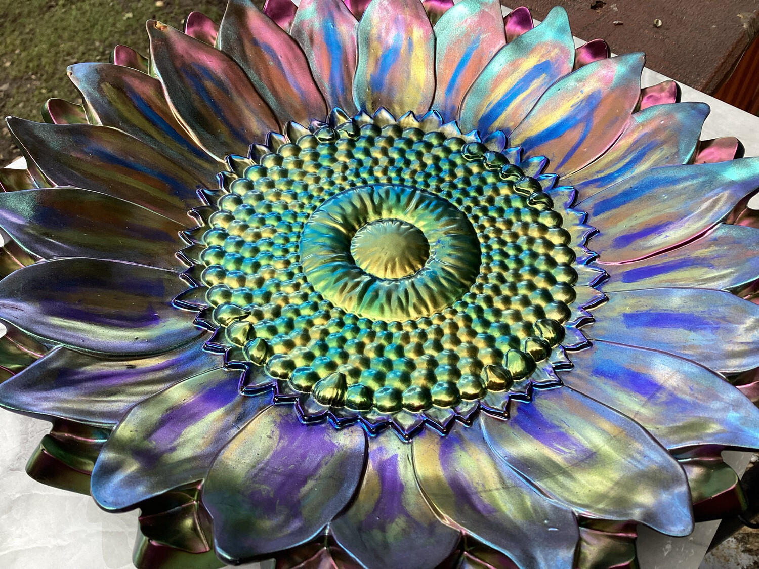 Dark Shades Flower Resin Bowl