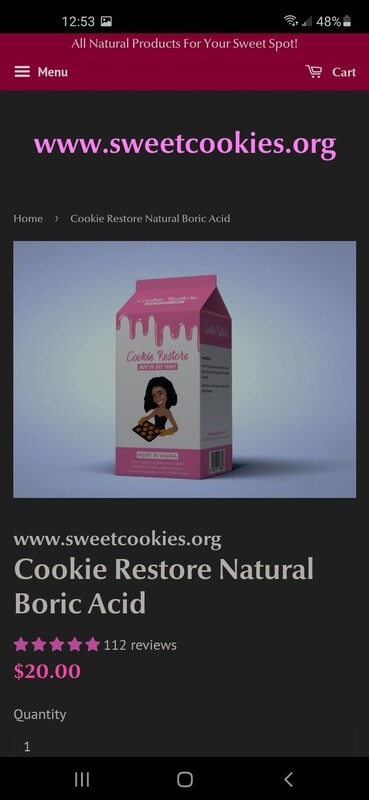 Cookie Restore Natural Boric Acid
