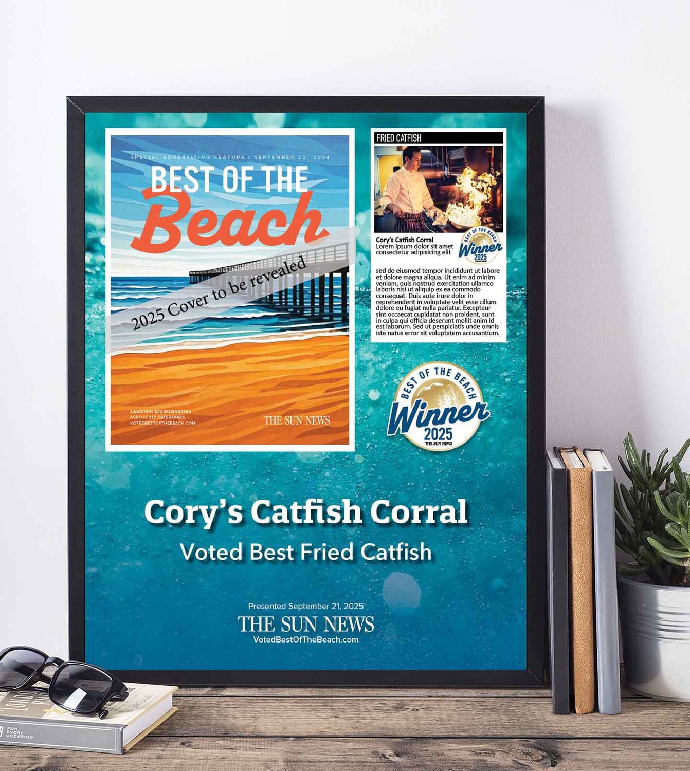 Winner&#39;s Cover Premium Plaque