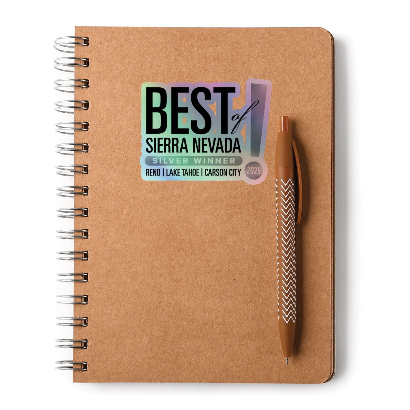 Kiss-Cut Holographic Logo Stickers