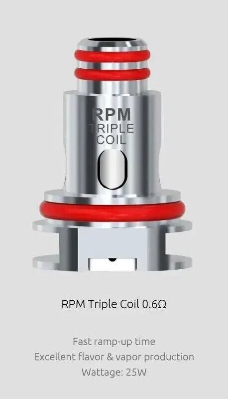 Smok Rpm 0.6 Triple Yedek Coil – (5’li Paket)