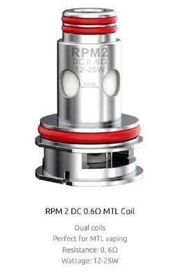 Smok Rpm 2 DC 0,6 Ohm MTL Yedek Coil – (5’li Paket)